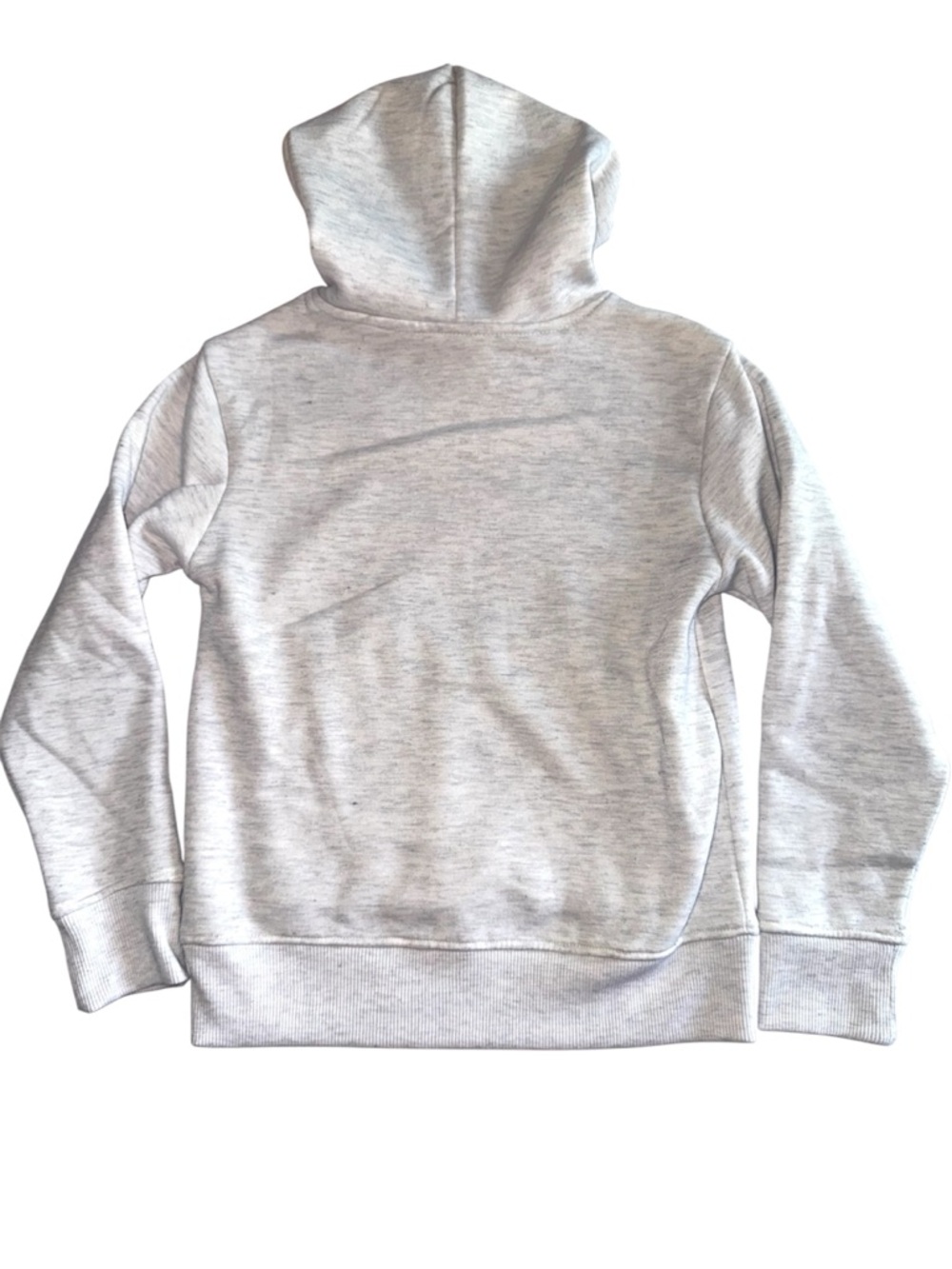 Girl’s New Balance Light Gray Grey Hooded Pullover Sweatshirt Kids 8 Unisex Boys - Picture 5 of 8
